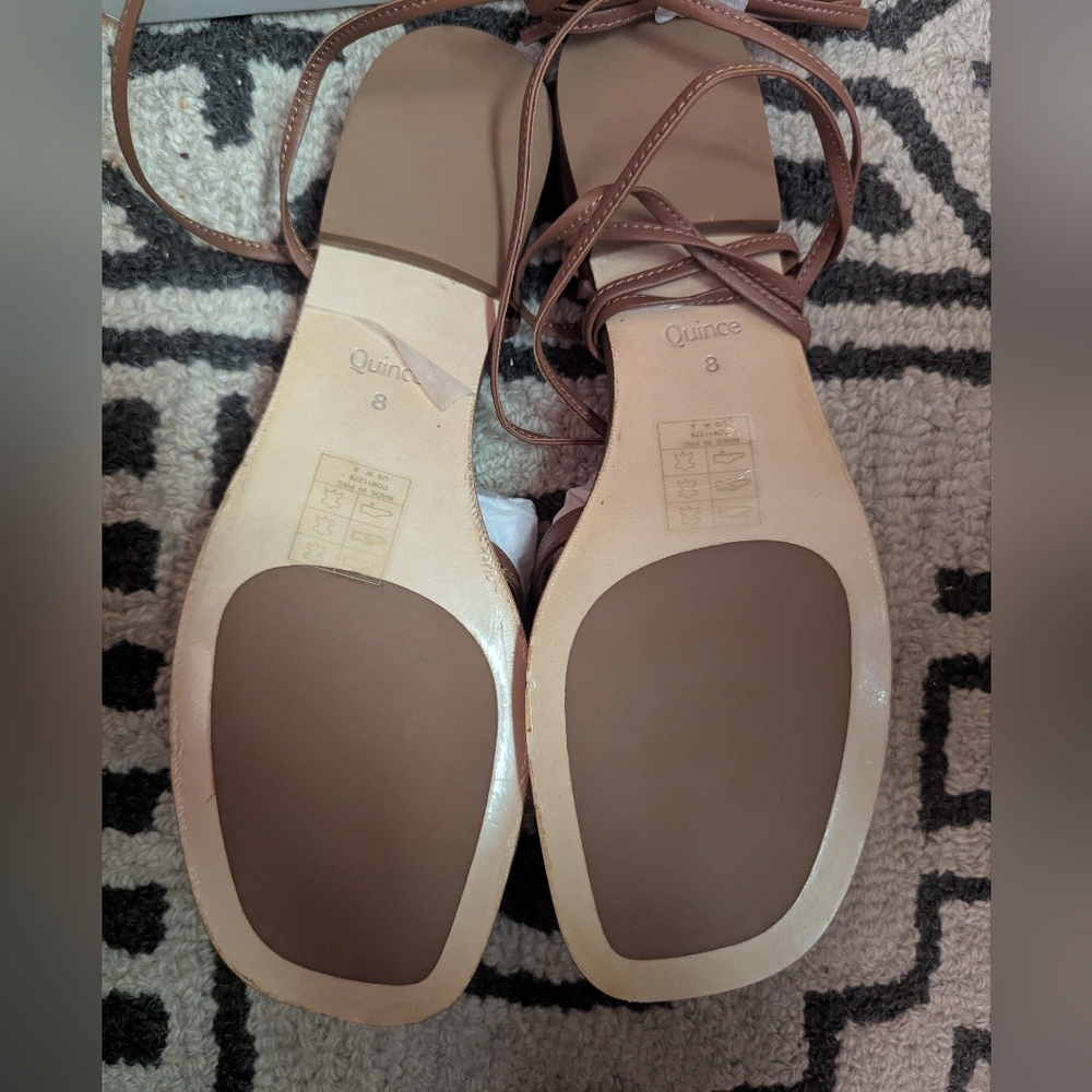 Quince 100% Leather Wrap Sandal - Picture 8 of 8